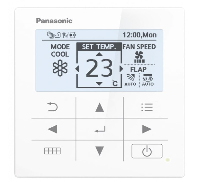 Panasonic Кондиціонер Panasonic Server AC 35м2 інвертор 12000BTU 3.5кВт A+++/A++ -25°С Wi-Fi R32 білий
