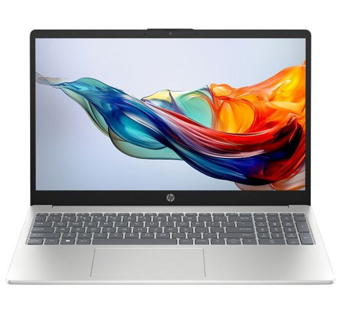 HP Ноутбук HP 15-fc0331ua 15.6" FHD IPS AG, AMD R7-7730U, 16GB, F512GB, UMA, DOS, сріблястий