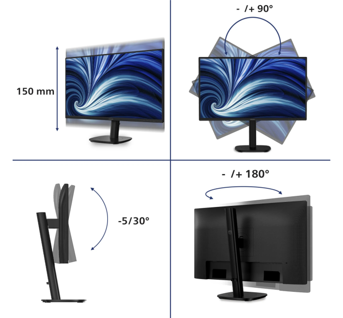 Philips Монiтор 27" Philips 27B2N3500/00 Black