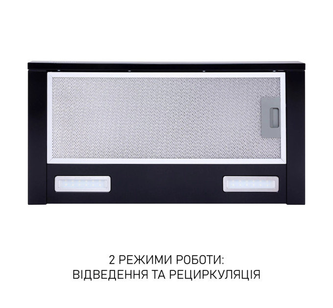 Витяжка  MINOLA HTL 6615 BL 1000 LED Телескопічна, вбудована
