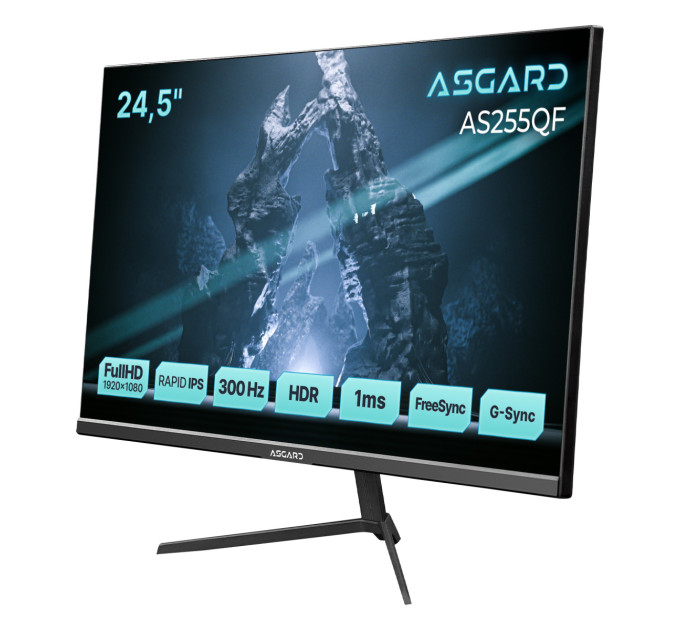 ASGARD Монітор ASGARD Gaming 24.5" AS255QF IPS Black 300Hz