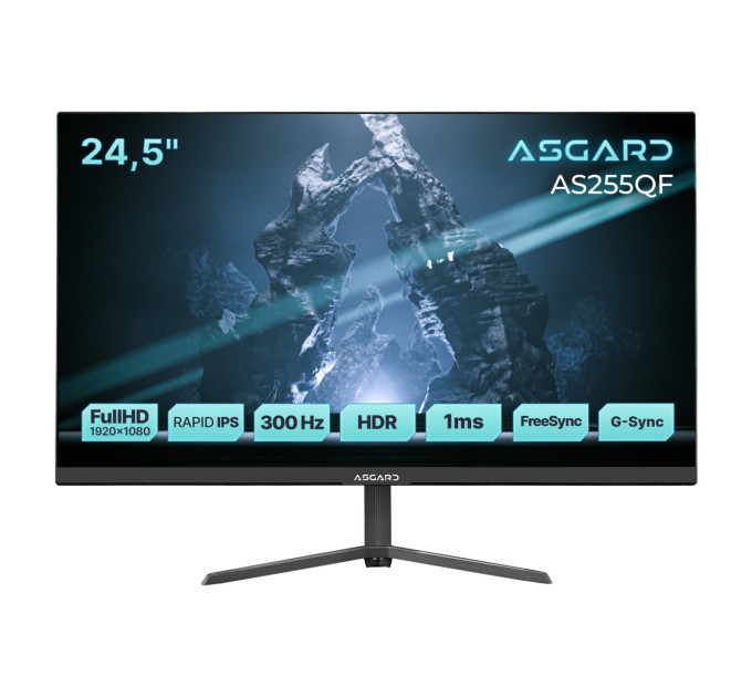 ASGARD Монітор ASGARD Gaming 24.5" AS255QF IPS Black 300Hz
