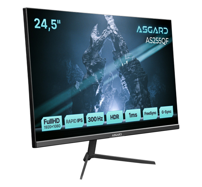 ASGARD Монітор ASGARD Gaming 24.5" AS255QF IPS Black 300Hz