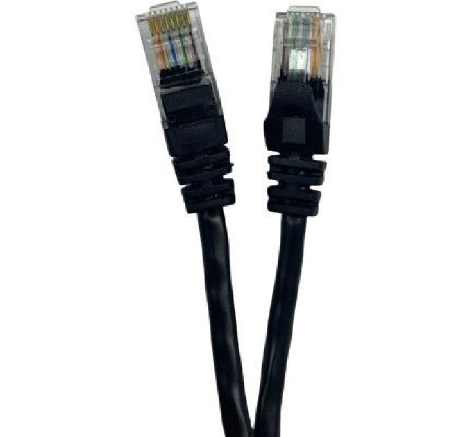GEAR Патч-корд 0.25м UTP cat.5e, CCA, 24AWG, black GEAR (GPC-UTPCCARJ45-0.25B)