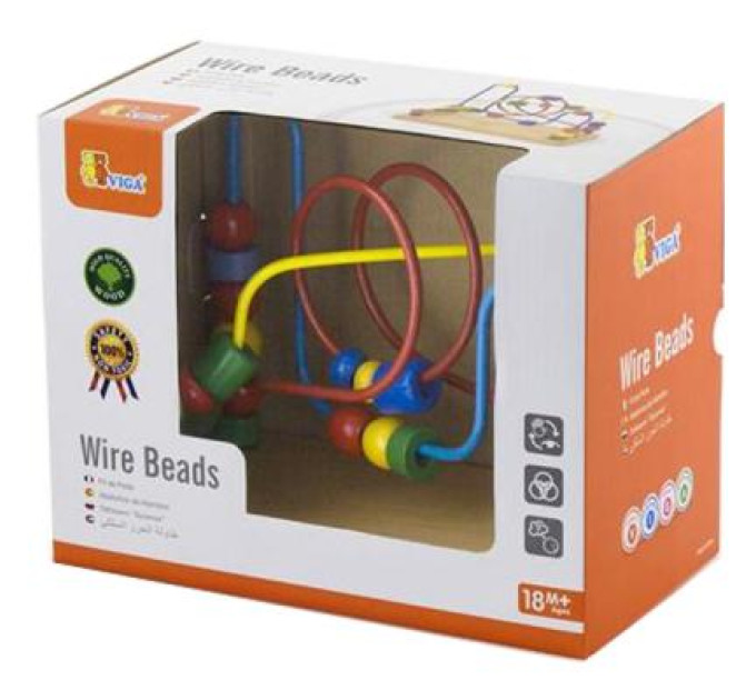 Viga Toys Розвиваюча іграшка Viga Toys Лабиринт Бусинки (56256)