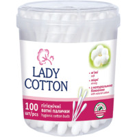 Ватні палички Lady Cotton в банці 100 шт. (4823071607581)