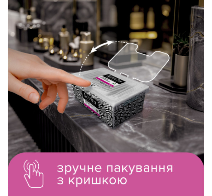 Novita Ватні палички Novita Professional в картонній коробці 200 шт. (4823071648072)