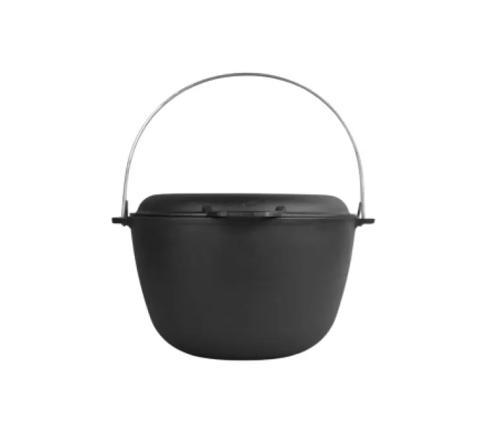 Brizoll Котел туристичний Brizoll чавунний з кришкою-сковородою10 л (KT10-2)
