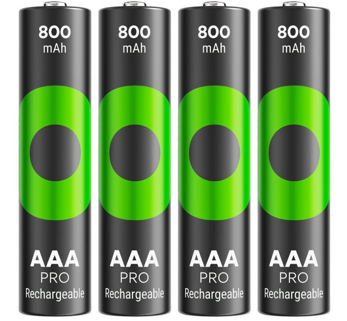 Gp Аккумуляторы GP Recyko Pro Eco AAA/HR03 NI-MH 800mAh Box 4 шт