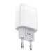 HOCO Зарядное устройство Hoco C72A Glorious (1USB, 2.1А) White (6931474712998) + кабель Lightning