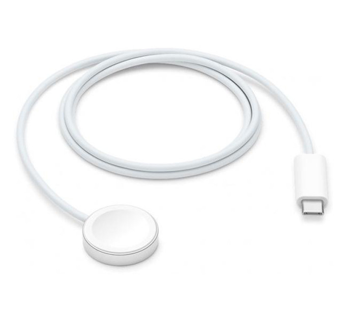 Noname Бездротовий зарядний пристрій Apple Watch Magnetic Fast Charger to USB-C 1m White (MLWJ3) (A26886)