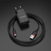 BOROFONE Зарядний пристрій BOROFONE BA20A Sharp USB + cable USB to Micro 5P 10.5W Black (6931474702135)