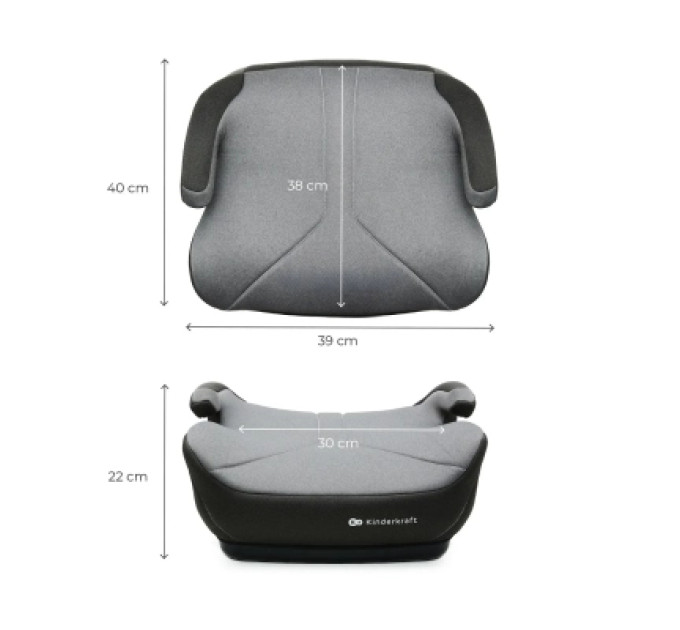 Kinderkraft Автокрісло Kinderkraft i-Boost 2 бустер Grey (KCIBOO02GRY0000) (5902533929160)