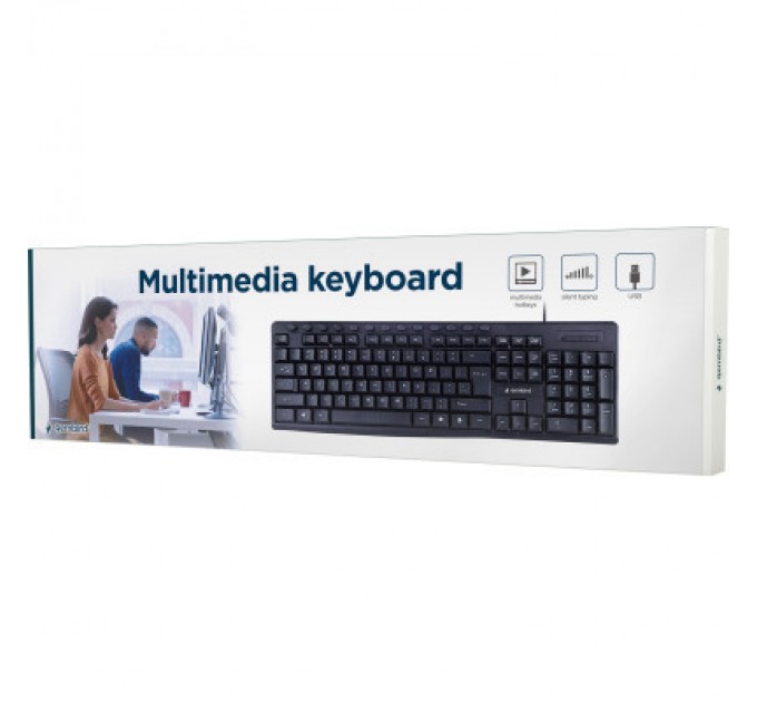 Gembird Клавіатура Gembird KB-UM-107-UA USB Black (KB-UM-107-UA)