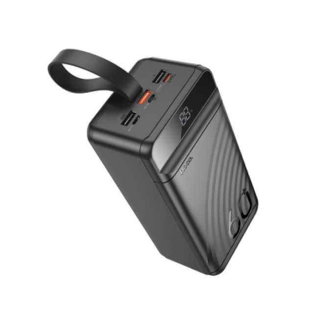 HOCO Батарея універсальна HOCO 60000mAh Element PD/20W, QC/22.5W, LED Lamp, Black (J123C / 714736)