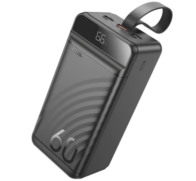 HOCO Батарея універсальна HOCO 60000mAh Element PD/20W, QC/22.5W, LED Lamp, Black (J123C / 714736)
