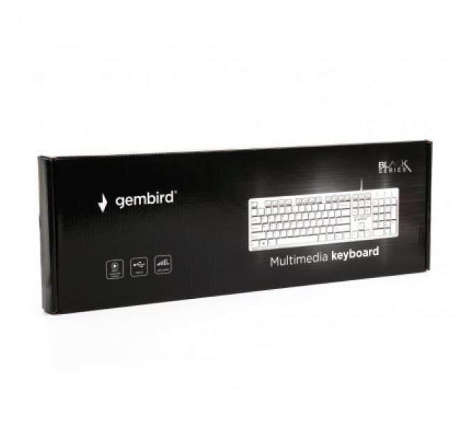 Gembird Клавіатура Gembird KB-MCH-03-W-UA USB White (KB-MCH-03-W-UA)