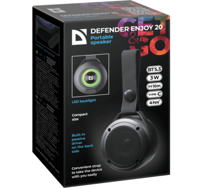 Defender Акустична система Defender Enjoy 20 Black (65920)