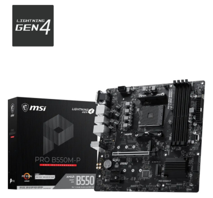 MSI Материнська плата MSI PRO B550M-P