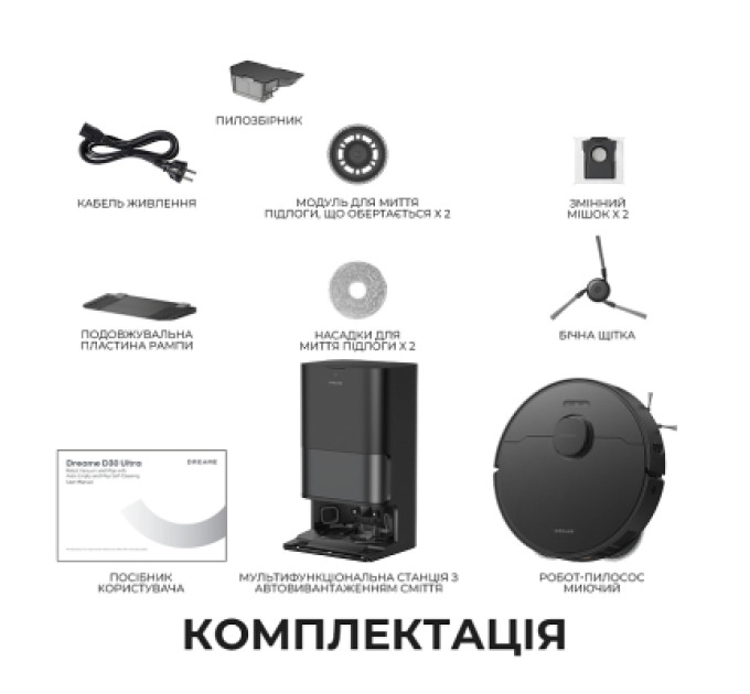 Dreame Пилосос Dreame D30 Ultra Black (RTD31TE-BL)