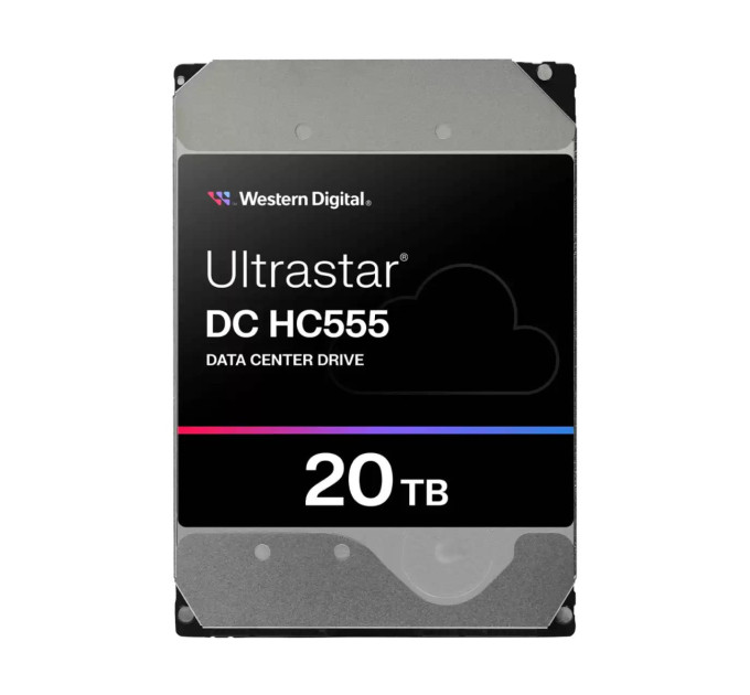 WESTERN DIGITAL Запам’ятовувальний пристрій на жорстких дисках HDD SATA 20TB 7200RPM 512MB DC HC555 0B48724 WD