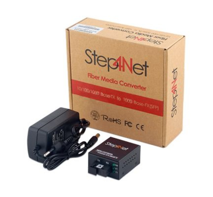 Step4Net Медіаконвертер MCm-Q-0,1-1SM-1310nm-20 Step4Net