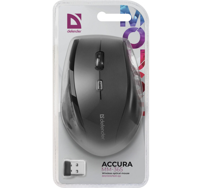 Defender Мишка Defender Accura MM-365 Black (52365)
