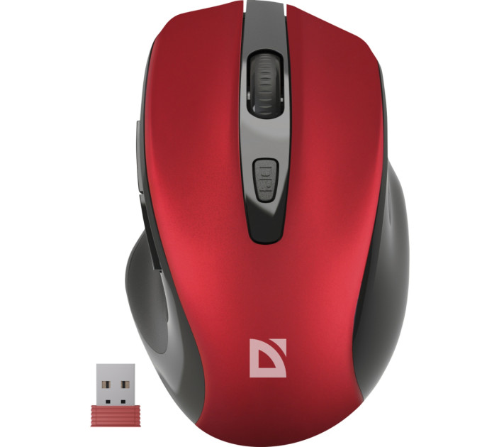 Defender Мишка Defender Prime MB-053 Silent Wireless Red (52052)