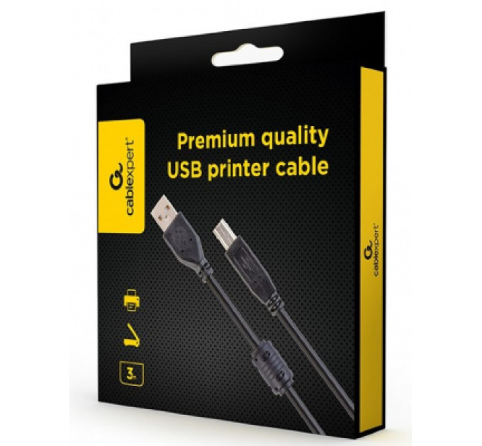 Cablexpert Кабель Cablexpert CCFB-USB2-AMBM-3M, USB 2.0 A-тато/B-тато, 3 м., блістер