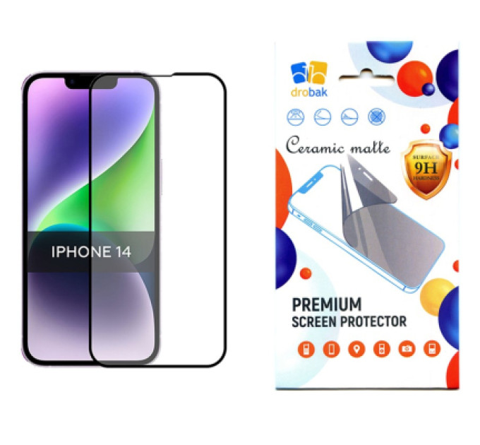 Drobak Скло захисне Drobak Matte Ceramics Apple iPhone 14 Plus (535325) (535325)