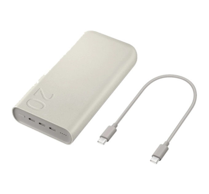 Samsung Батарея універсальна Samsung 20000mAh, SuperFastCharge2.0/45W, PD/3.0, PDO/PPS, Beige (EB-P4520XUEGEU)