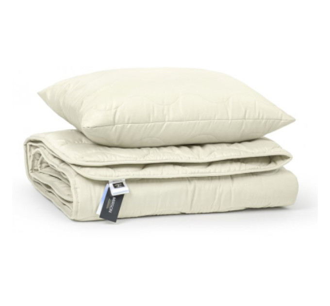 MirSon Ковдра MirSon Набір шовковий №1689 Eco Light Creamy Ковдра 200х220 + подуш (2200002657037)