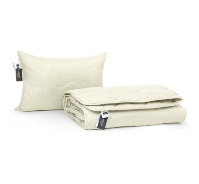 MirSon Ковдра MirSon Набір шовковий №1689 Eco Light Creamy Ковдра 200х220 + подуш (2200002657037)