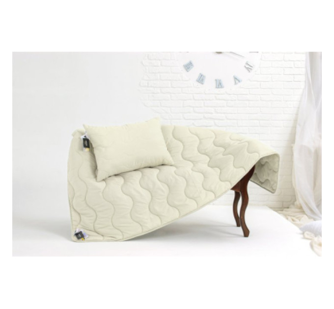 MirSon Ковдра MirSon Набір шовковий №1689 Eco Light Creamy Ковдра 200х220 + подуш (2200002657037)