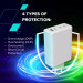 Canyon Зарядний пристрій Canyon CU140ACC GaN 150W 3xPD 1xQC EU White (CNS-CUW140ACC)