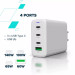 Canyon Зарядний пристрій Canyon CU140ACC GaN 150W 3xPD 1xQC EU White (CNS-CUW140ACC)