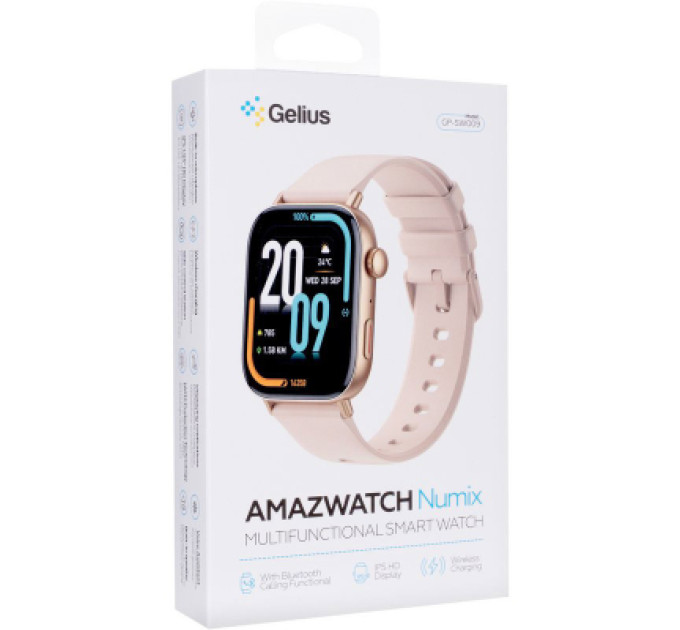 Gelius Смарт-годинник Gelius Pro GP-SW009 (Amazwatch Numix) Gold (2099900996870)