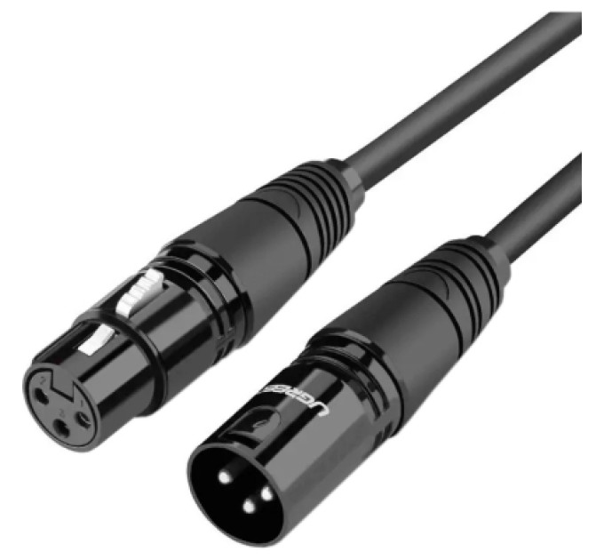 Ugreen Кабель мультимедійний XLR M to XLR F 5.0m AV130 black Ugreen (20712)