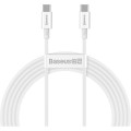 Baseus Дата кабель USB-C to USB-C 2.0m 100W white Baseus (CATYS-C02)