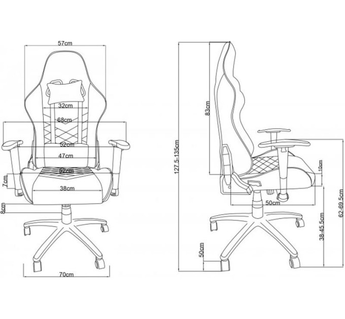 2E Крісло для геймерів 2E Gaming Chair Bushido Dark Grey (2E-GC-BUS-GR)