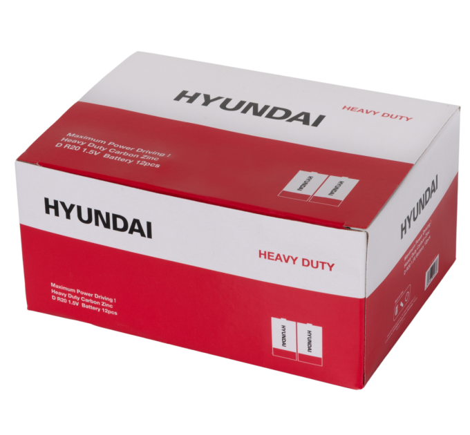 Hyundai Батарейка Hyundai R20 D Shrink 2 Heavy Duty