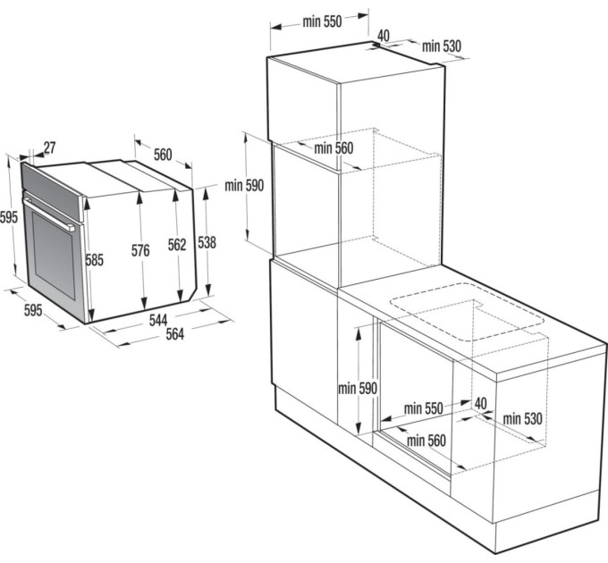 Gorenje Електрична духова шафа Gorenje BPSA 6747 DGWI