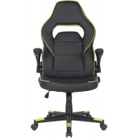 Крісло для геймерів 2E Gaming Hebi Black/Green (2E-GC-HEB-BK)