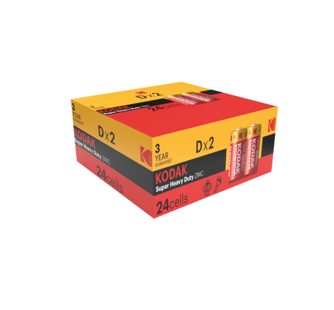 Kodak Батарейка Kodak EXTRA HEAVY DUTY R20 коробка 1x2 шт.