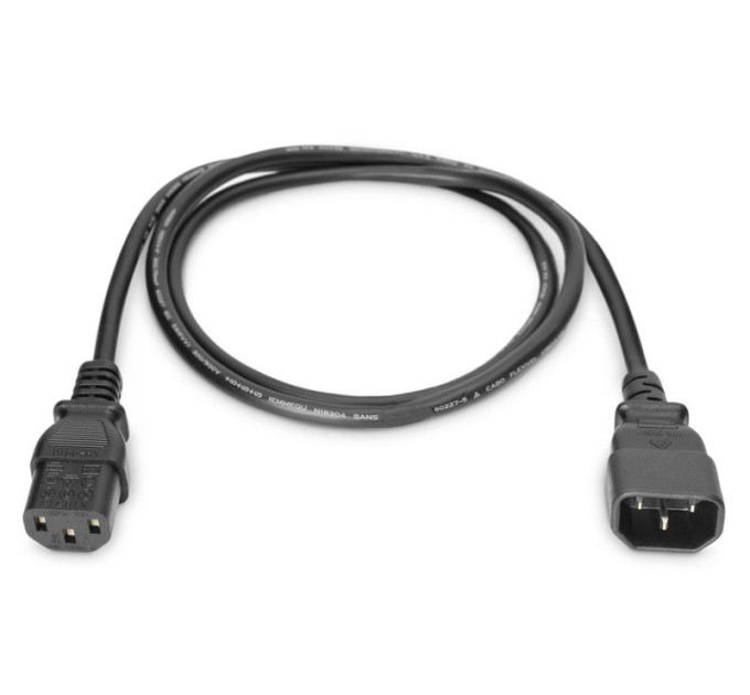 Digitus Кабель живлення C13 to C14 1.2m Digitus (AK-440201-012-S)