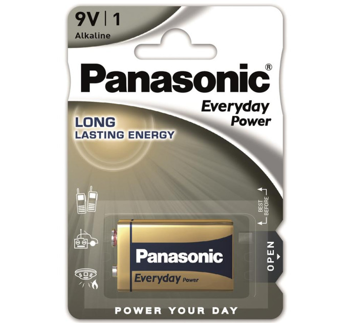 Батарейка Panasonic Крона 6LR61 Everyday Power * 1 (6LR61REE/1B)