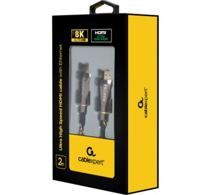 Кабель у блістері Cablexpert CCBP-HDMI8K-2M, HDMI V.2.1, вилка/вилка, з позолоченими контактами, 2 м