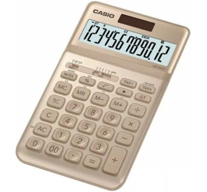 Калькулятор Casio JW-200SC-GD-W-EP, золотистий (CALC-CAS-JW-200SC-GD)