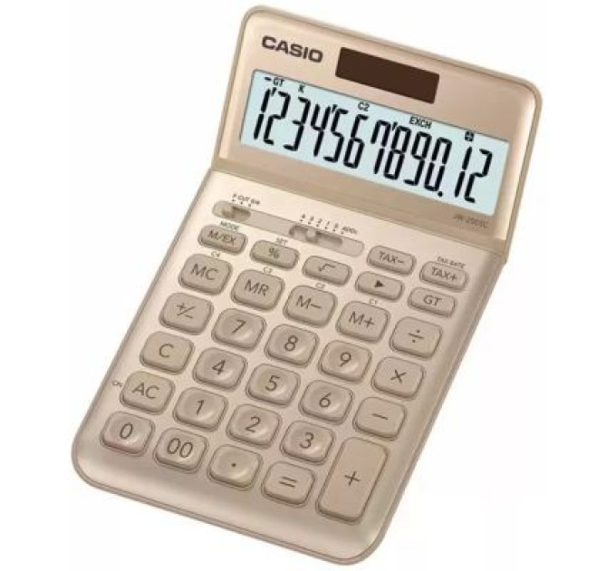 Калькулятор Casio JW-200SC-GD-W-EP, золотистий (CALC-CAS-JW-200SC-GD)