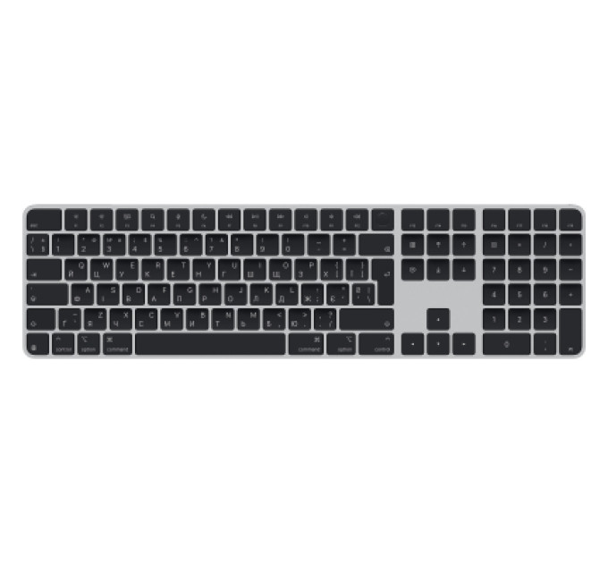 Клавіатура Apple Magic Keyboard with Touch ID Bluetooth/USB UA Black (MXK83UA/A)